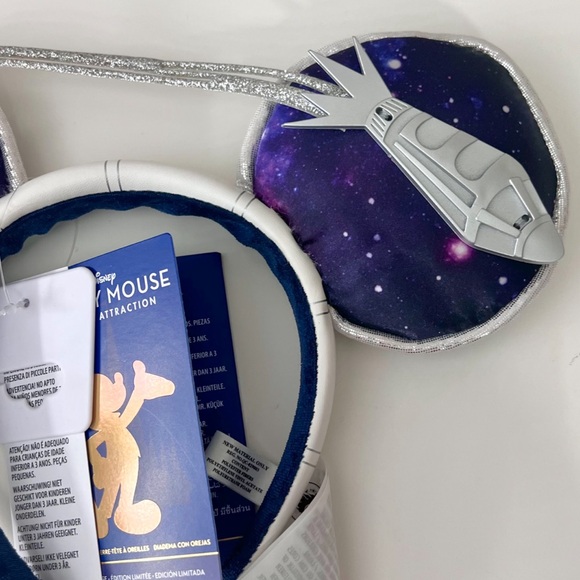 Disney Space Mountain Mickey Mouse Main Attractions Ears - Picture 4 of 9